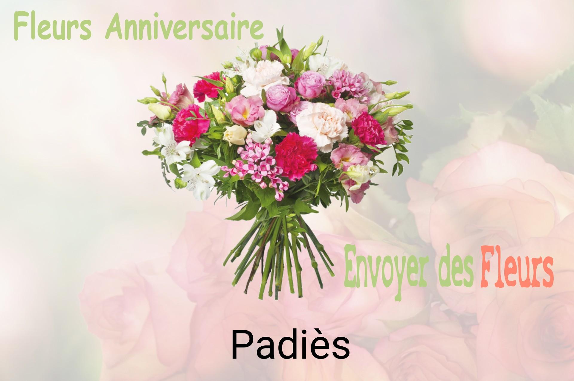 Bouquet de fleurs d’anniversaire livré à Padiès